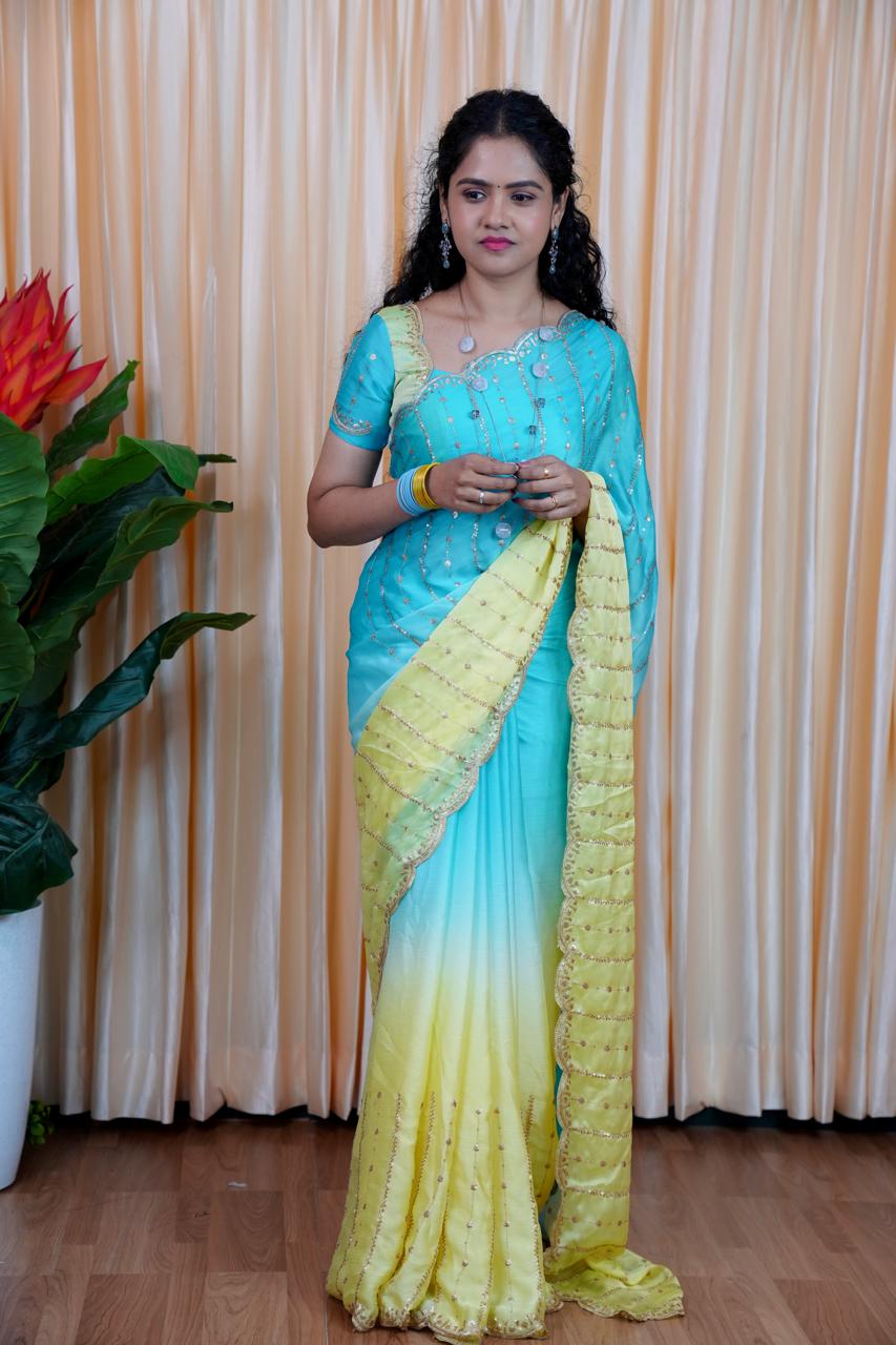 Space silk saree 🎁