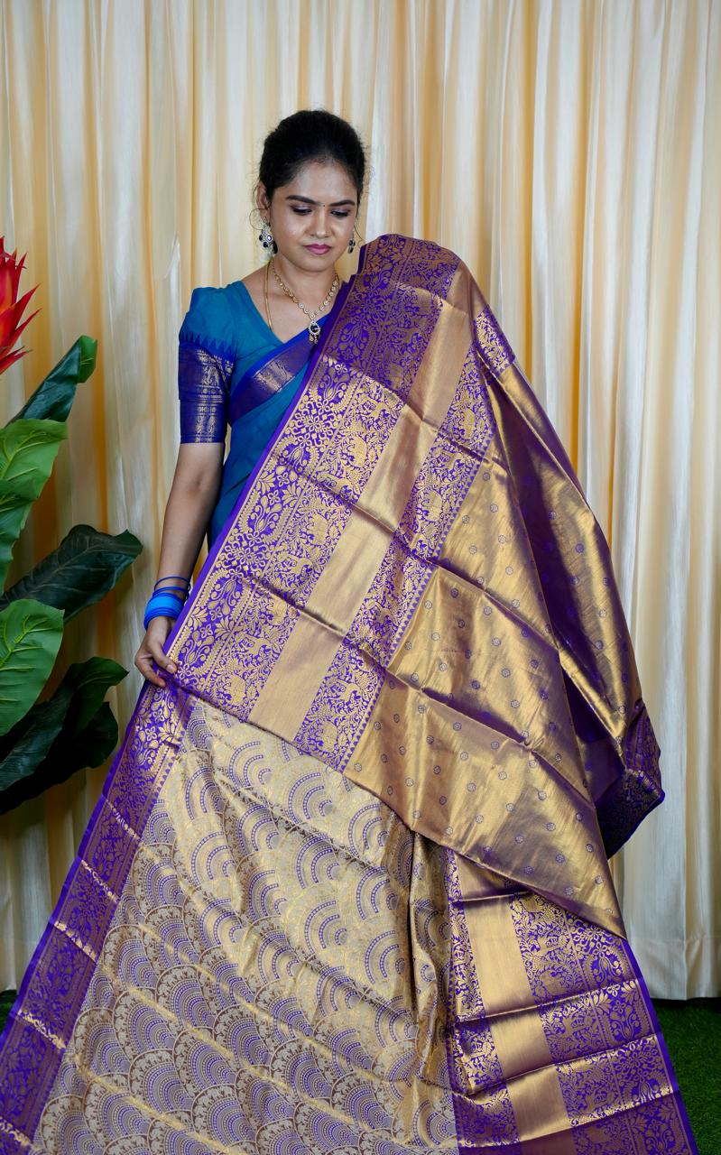 Kanchi Inspired Semi Silk sold🥳