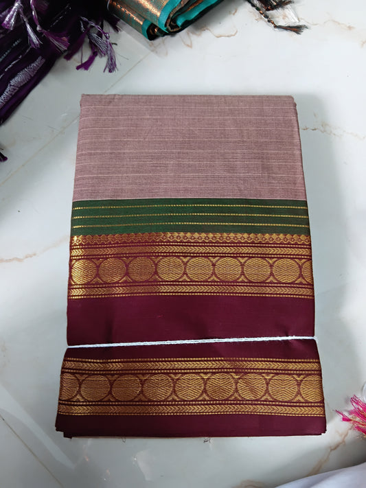 Kanchi Cotton With retta petta border📷