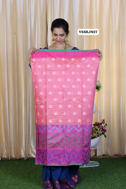 Semi silk cotton saree❌️