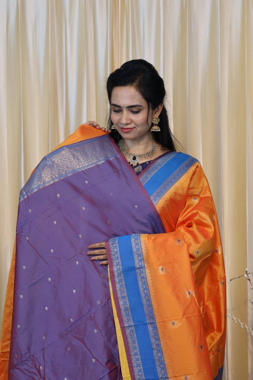 Semi soft silk saree 😍😎📚