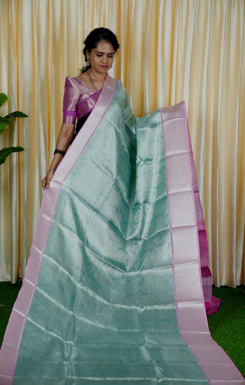 Katan bridal tissue saree🥳design 2