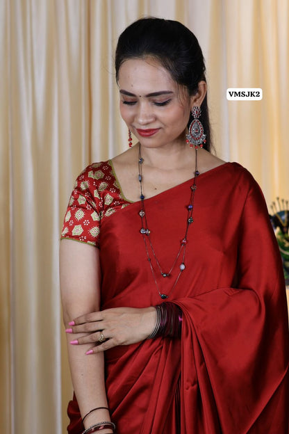 Premium modal .semi silk saree🥳✅