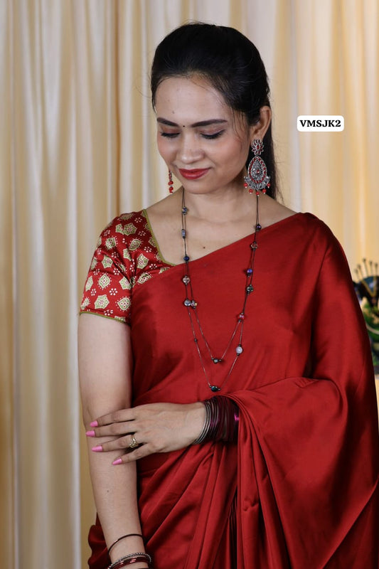 Premium modal .semi silk saree🥳✅