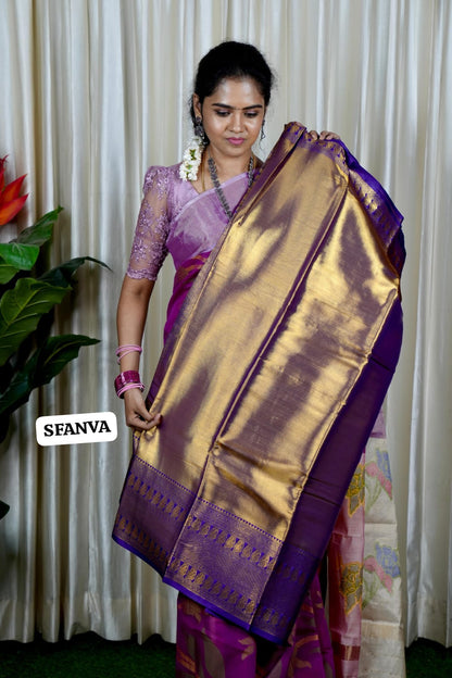 Kanchipuram semi silk saree🥳