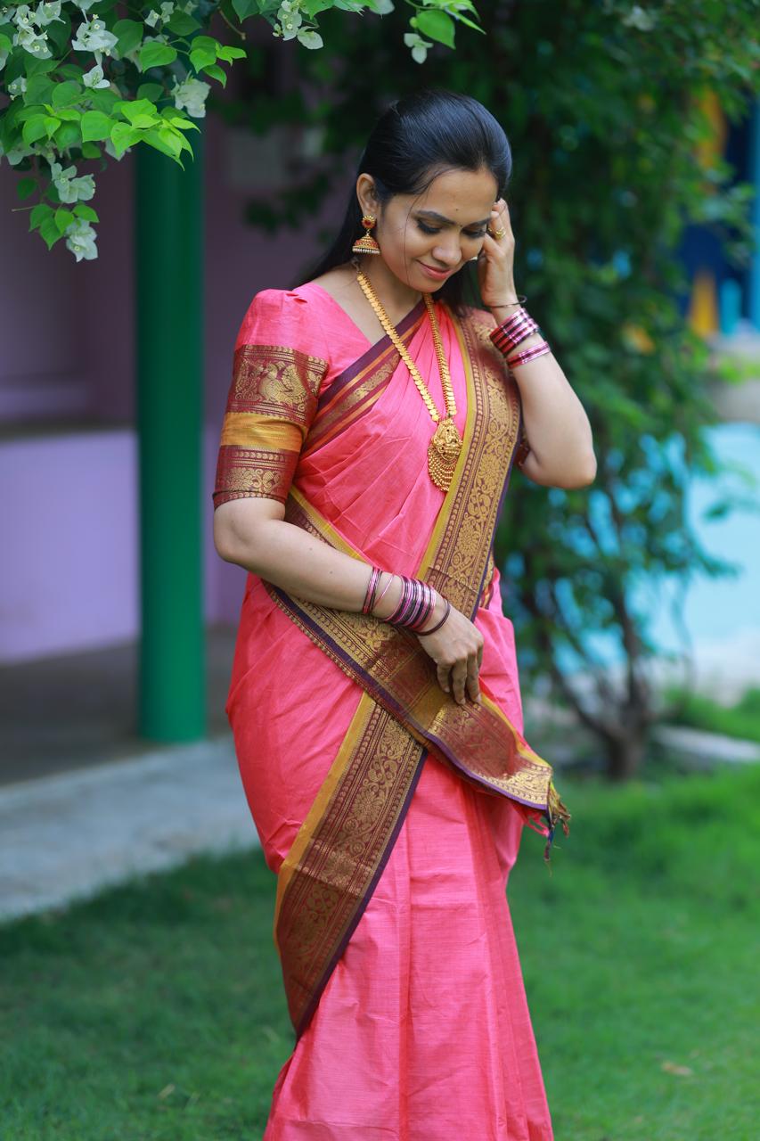Kanchi Cotton Saree sold ❌