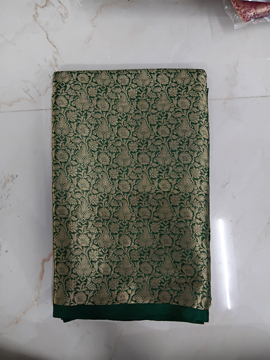 Bridal tissue saree silver zari 📷
