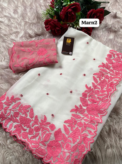 Chiffon saree🥳