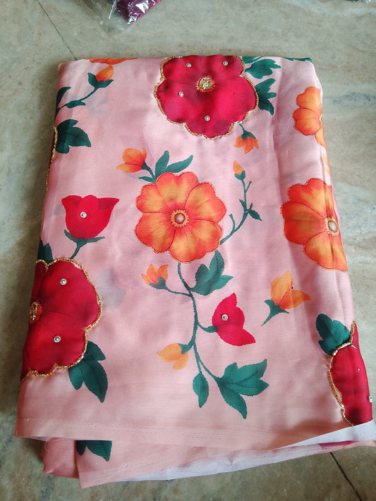 Designer sarees 📷 orange