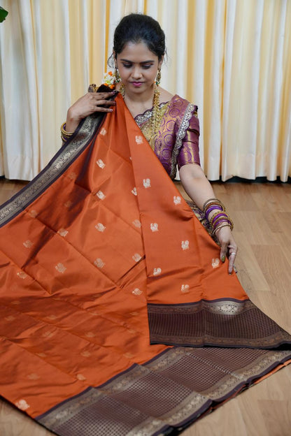 Gadwal semi silk saree🌈🥰😎