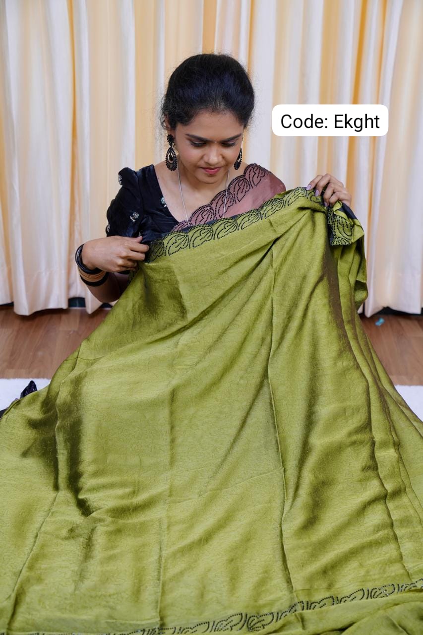 Fendy chiffon saree🥰😎🥳