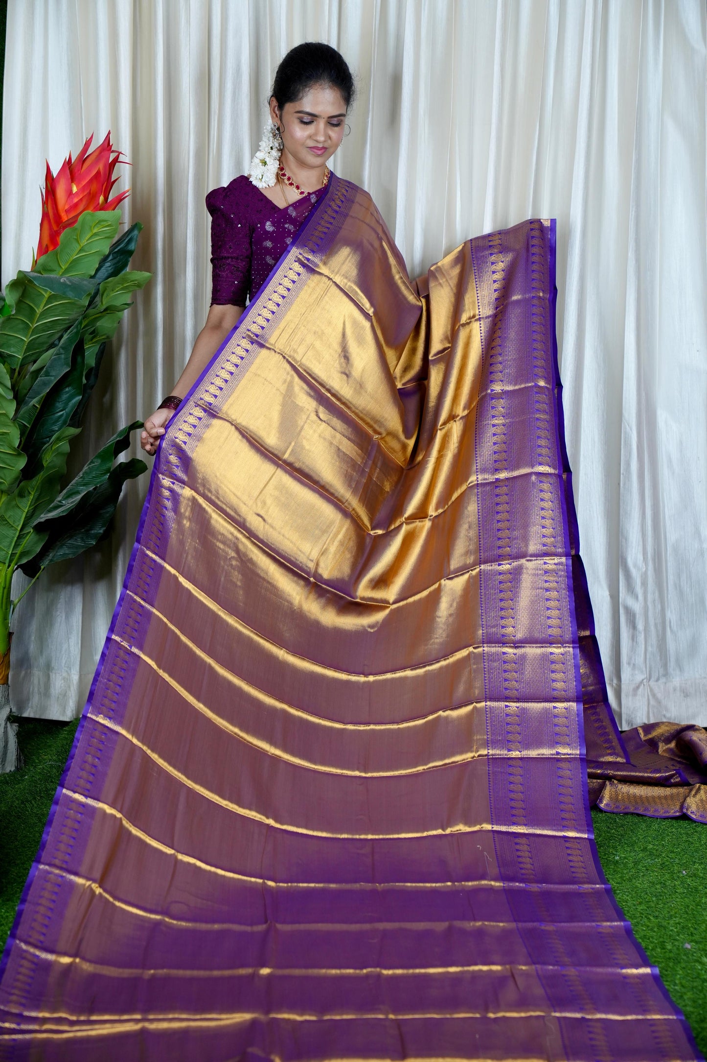 Kanchipuram semi silk saree🥳