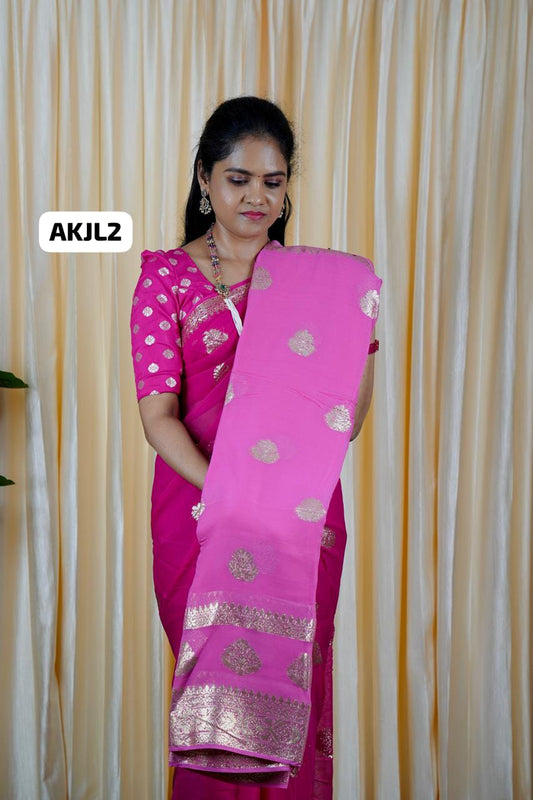Viscose georgette saree🥳