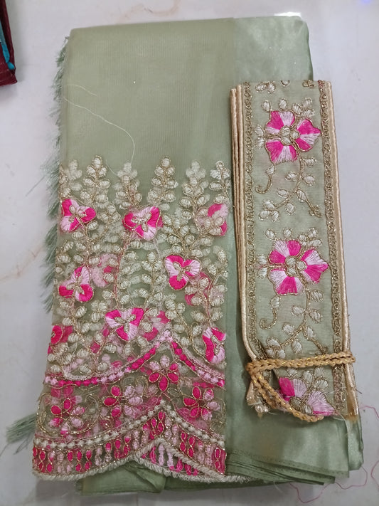 Satin saree saree+blouse+belt 📷