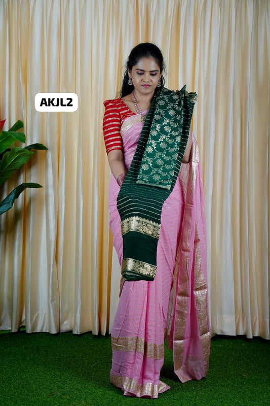 Viscose georgette sarees🥳