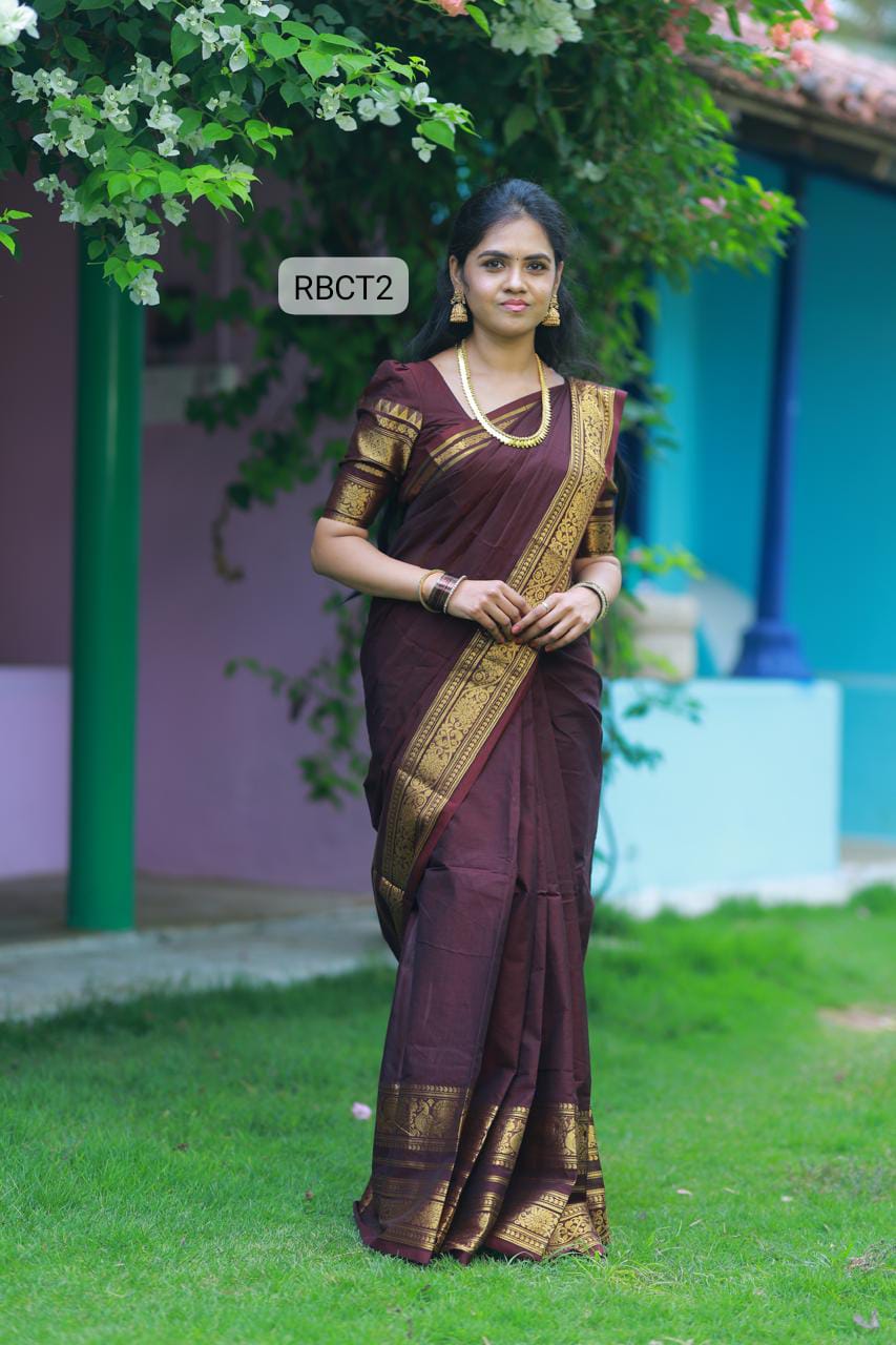 Kanchi Cotton Saree. Prebook 😍⏰