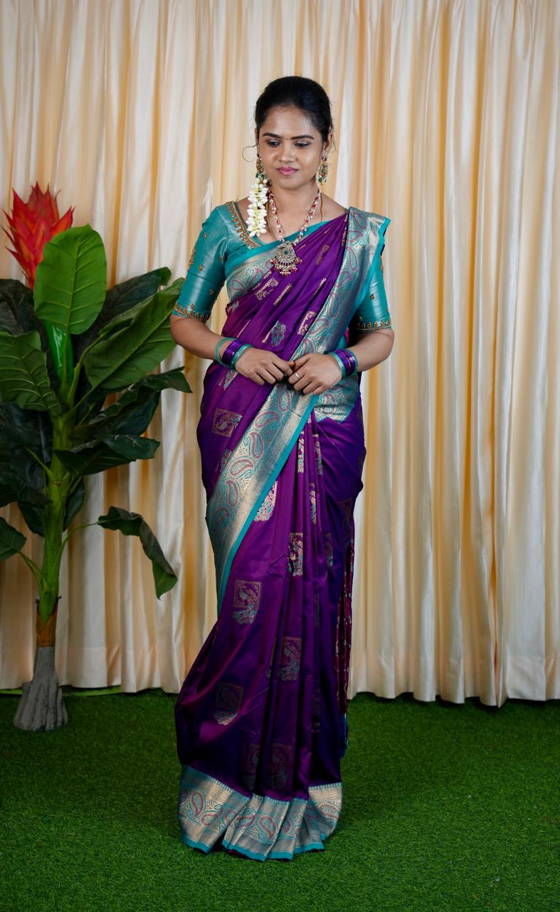 Premium Paithani Semi Silk Sarees 🥳✅️