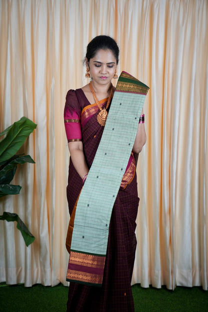 Kanchi cotton korvai buttas 5.5 mtr ❌
