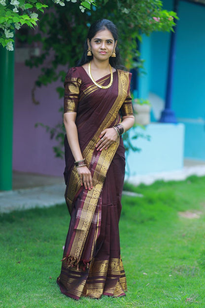 Kanchi Cotton Saree. Prebook 😍⏰