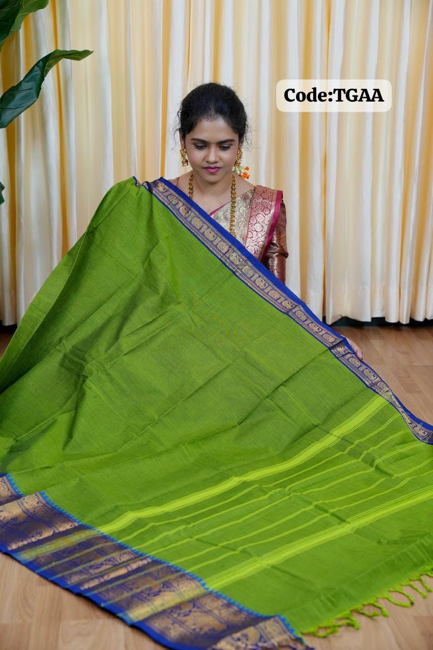 Kanchi cotton saree🥰😎📚