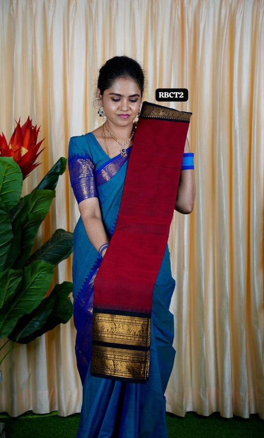 Kanchi Cotton Saree🍄✅