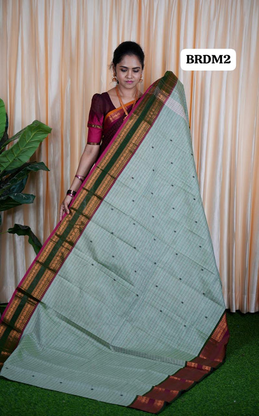 Kanchi cotton korvai buttas 5.5 mtr ❌
