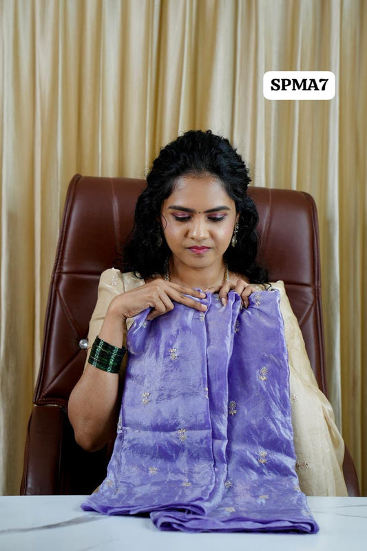 Space silk saree with same blouse🥰 🥳