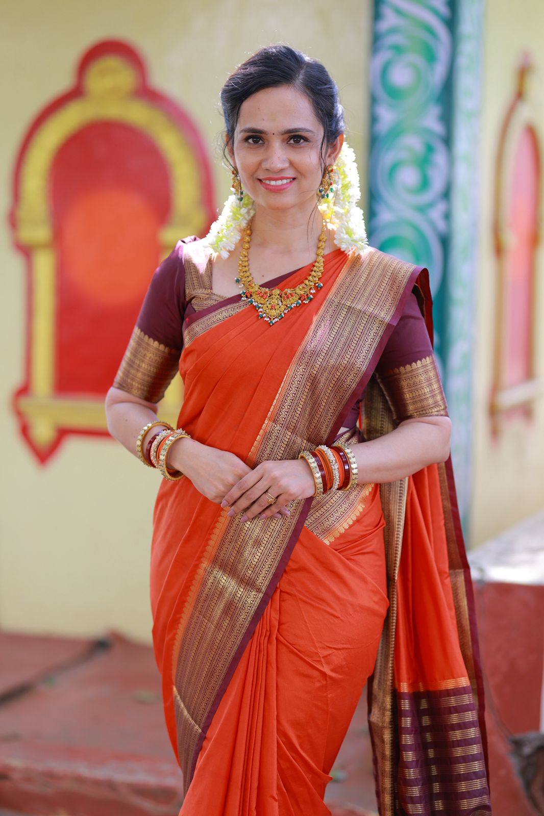 Premium Mysore semi crepe silk saree🥳Contrast border