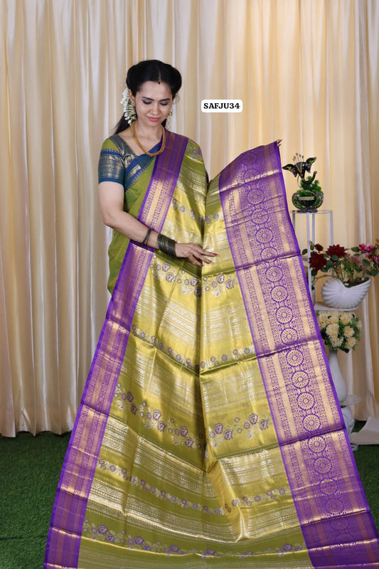 Kanchi inspired .semi silk saree🥳