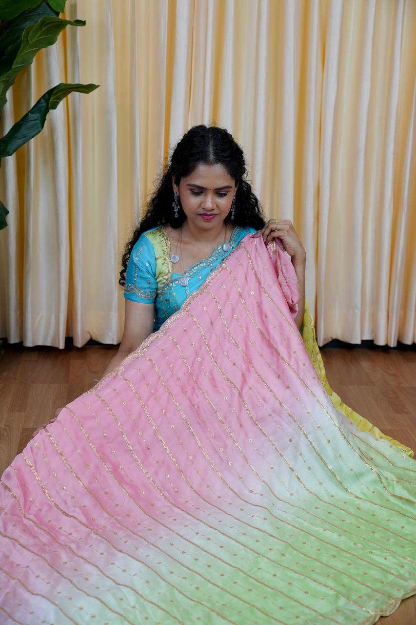 Space silk saree 🎁