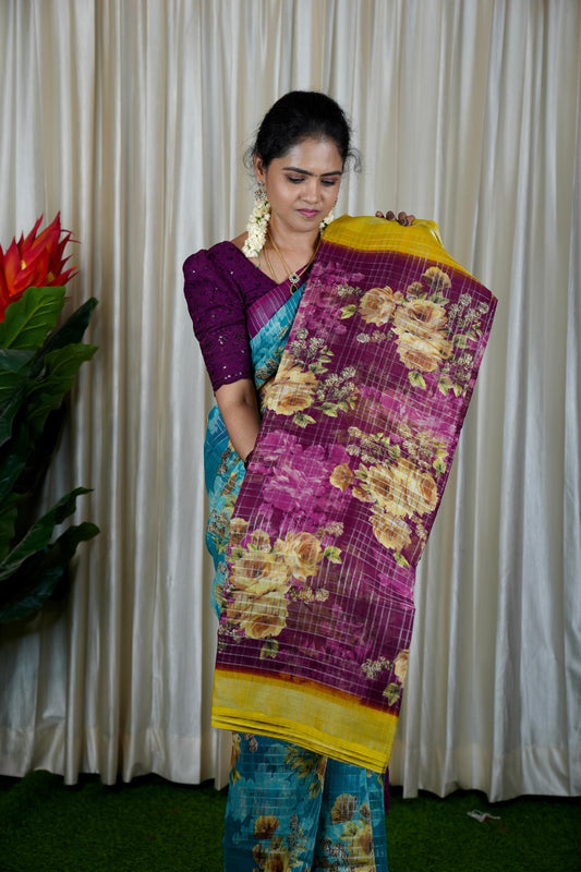 Cotton saree 🥰🥳