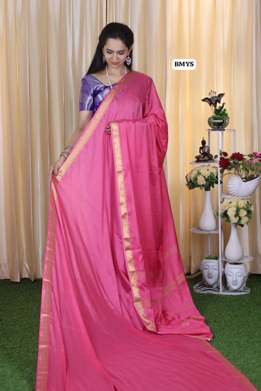 Mysore crepe silk saree prebook❌