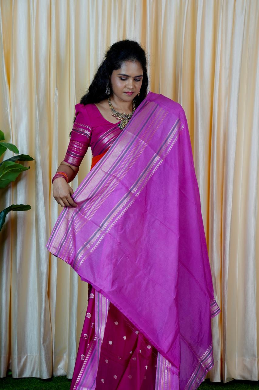 Premium warm silk saree 🥳