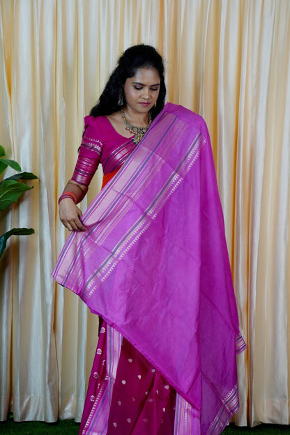 Premium warm silk saree 🥳