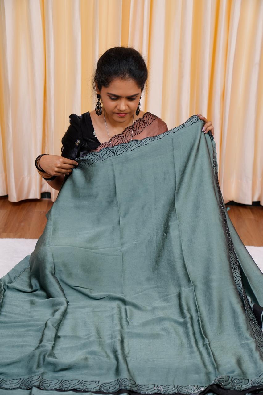 Fendy chiffon saree🥰😎🥳