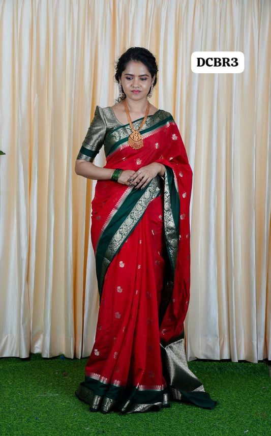 Premium warm silk saree 🥳
