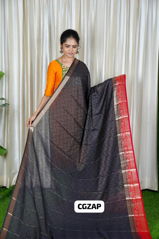 Mysore Crepe Silk Saree ❌