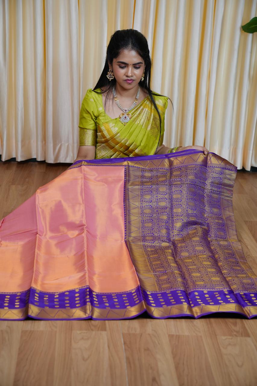 Kanchi semi silk saree 🥳