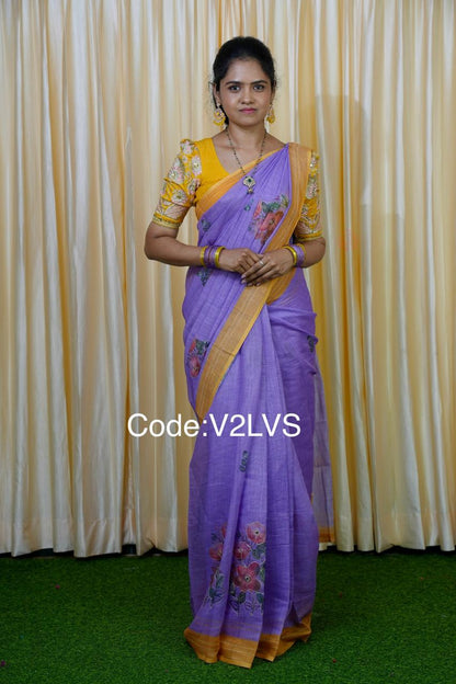 Lenin cotton saree 😎🥰