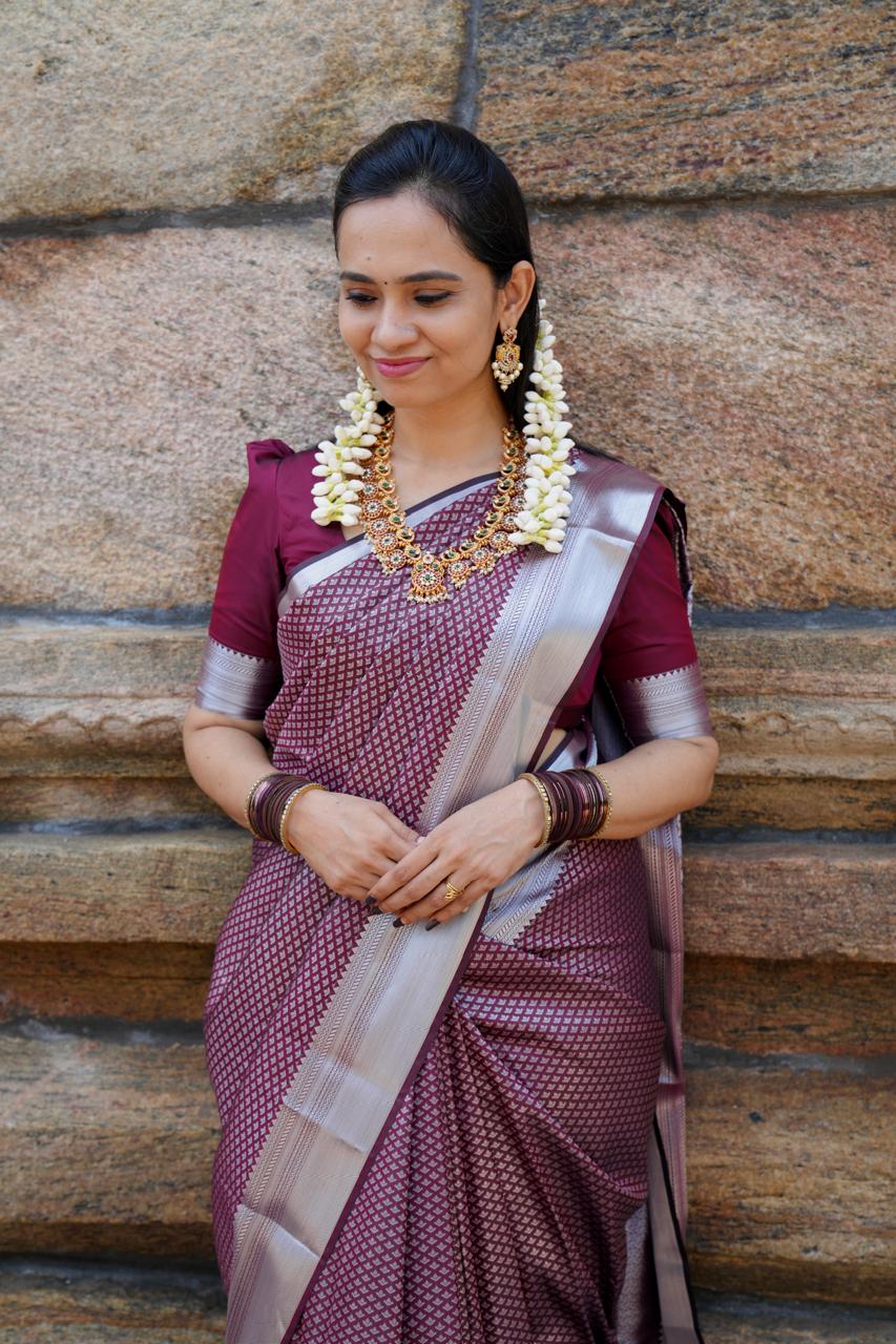 Bridal Semi Silk Saree🥳