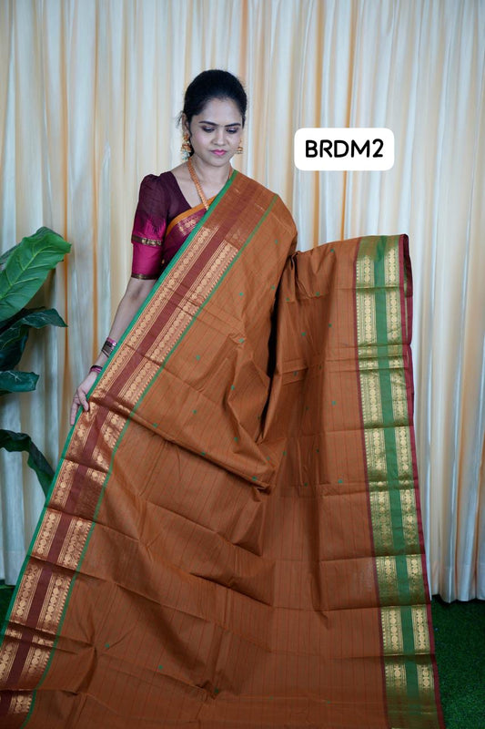 Kanchi cotton korvai buttas 5.5 Mtr🥰