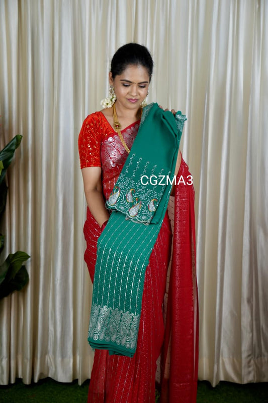 Chiffon saree🥳
