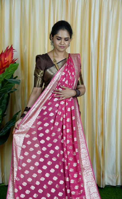 Viscose Georgette Sarees🥰🥳