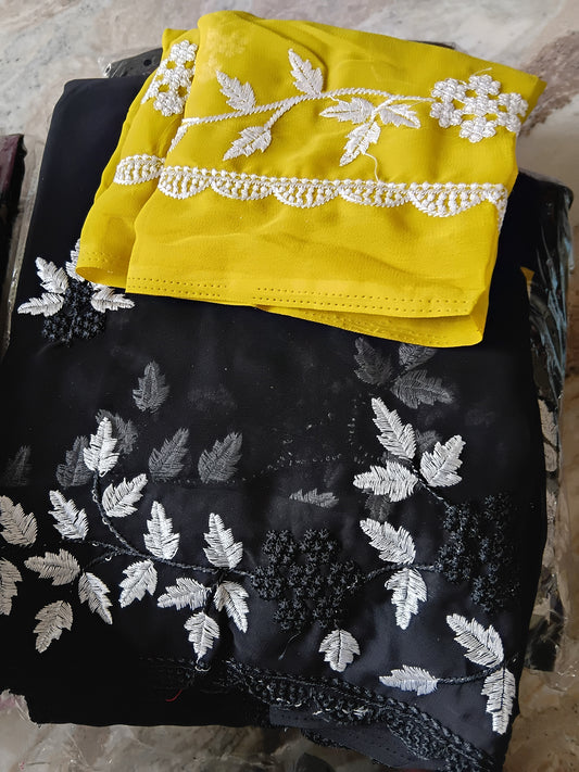 Embroidery saree 📷