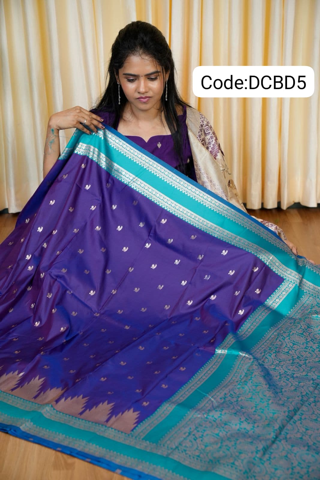 Kanchi semi silk saree🥰😎📚