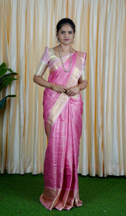 Premium soft katan sarees🥳✅Pink 2