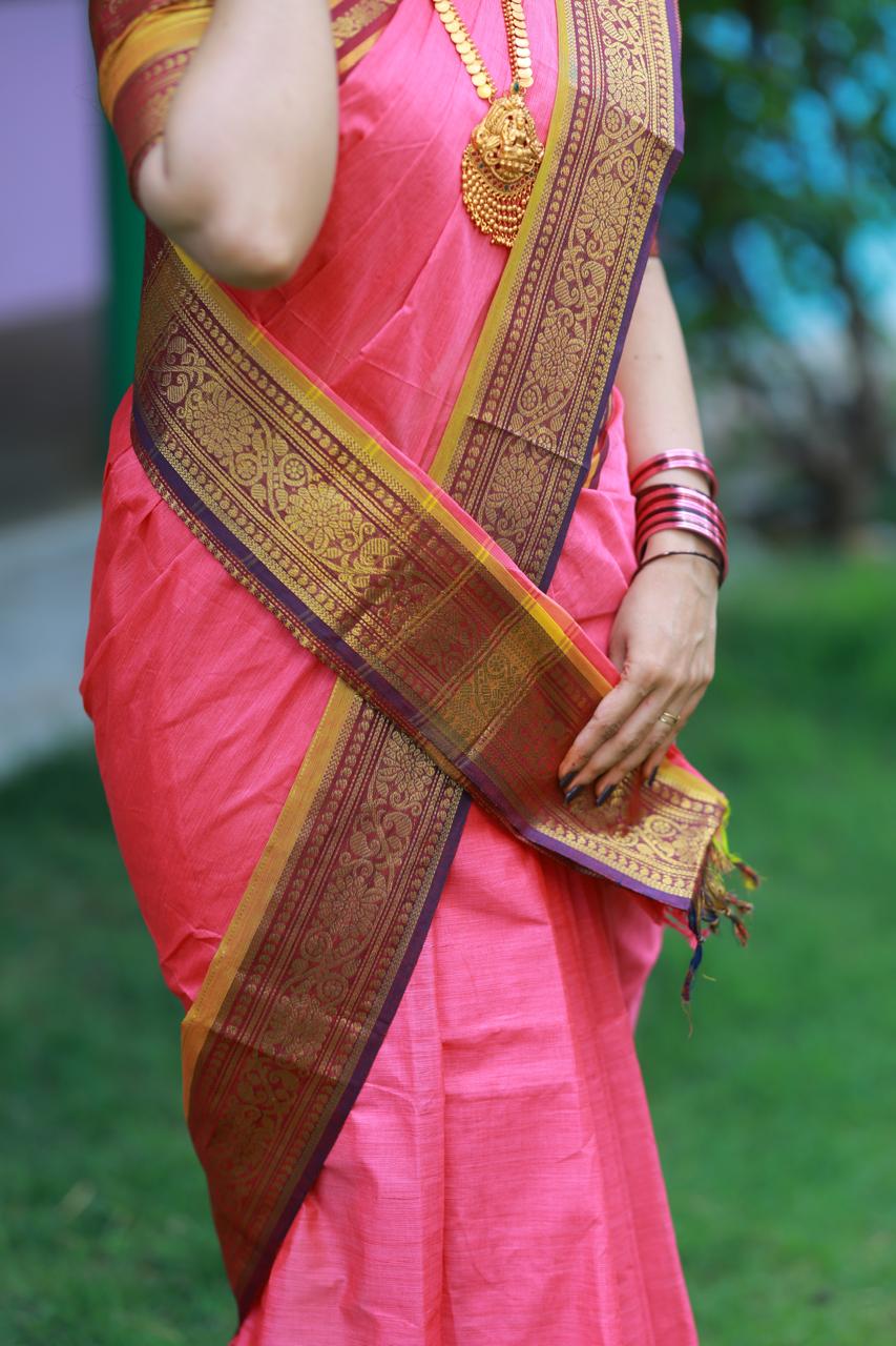 Kanchi Cotton Saree sold ❌