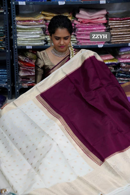 Warm silk sarees. in half and half🥳