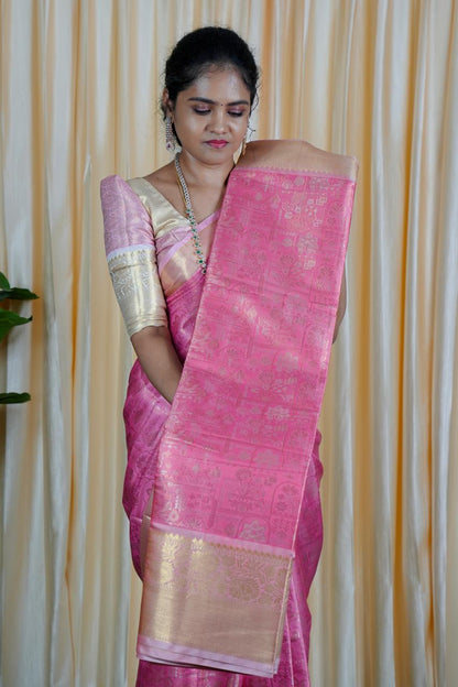 Premium soft katan sarees🍄🥳Pink 3