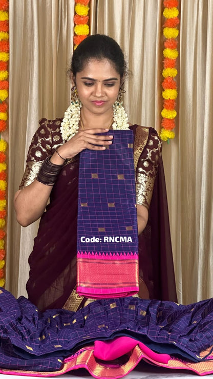 Half saree + Saree combo🥰🥳
